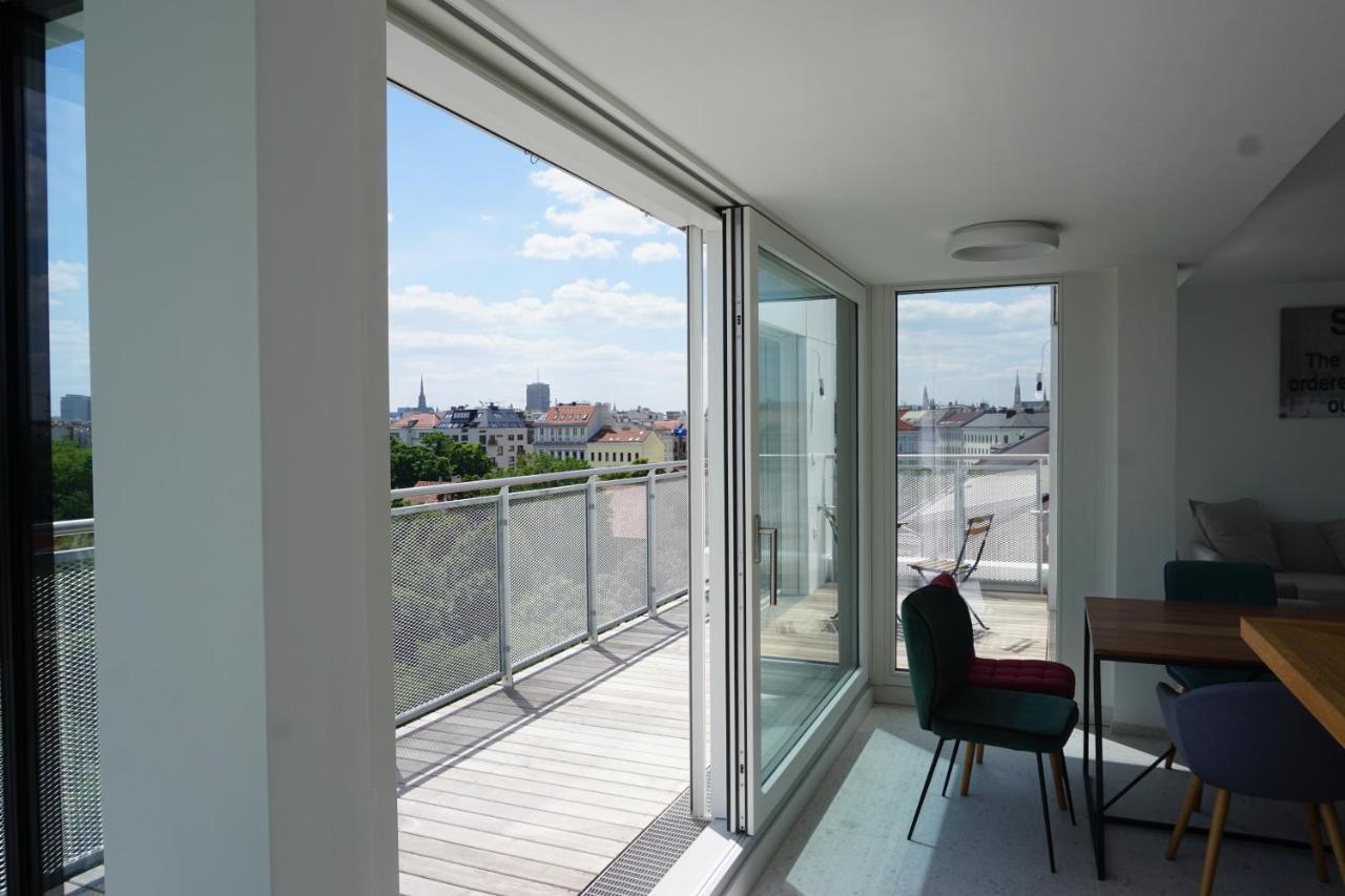 비엔나 Augartenblick Penthauscombo 15/16 - Blick Zum Riesenrad 아파트 외부 사진