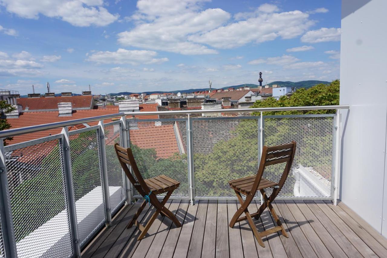 비엔나 Augartenblick Penthauscombo 15/16 - Blick Zum Riesenrad 아파트 외부 사진