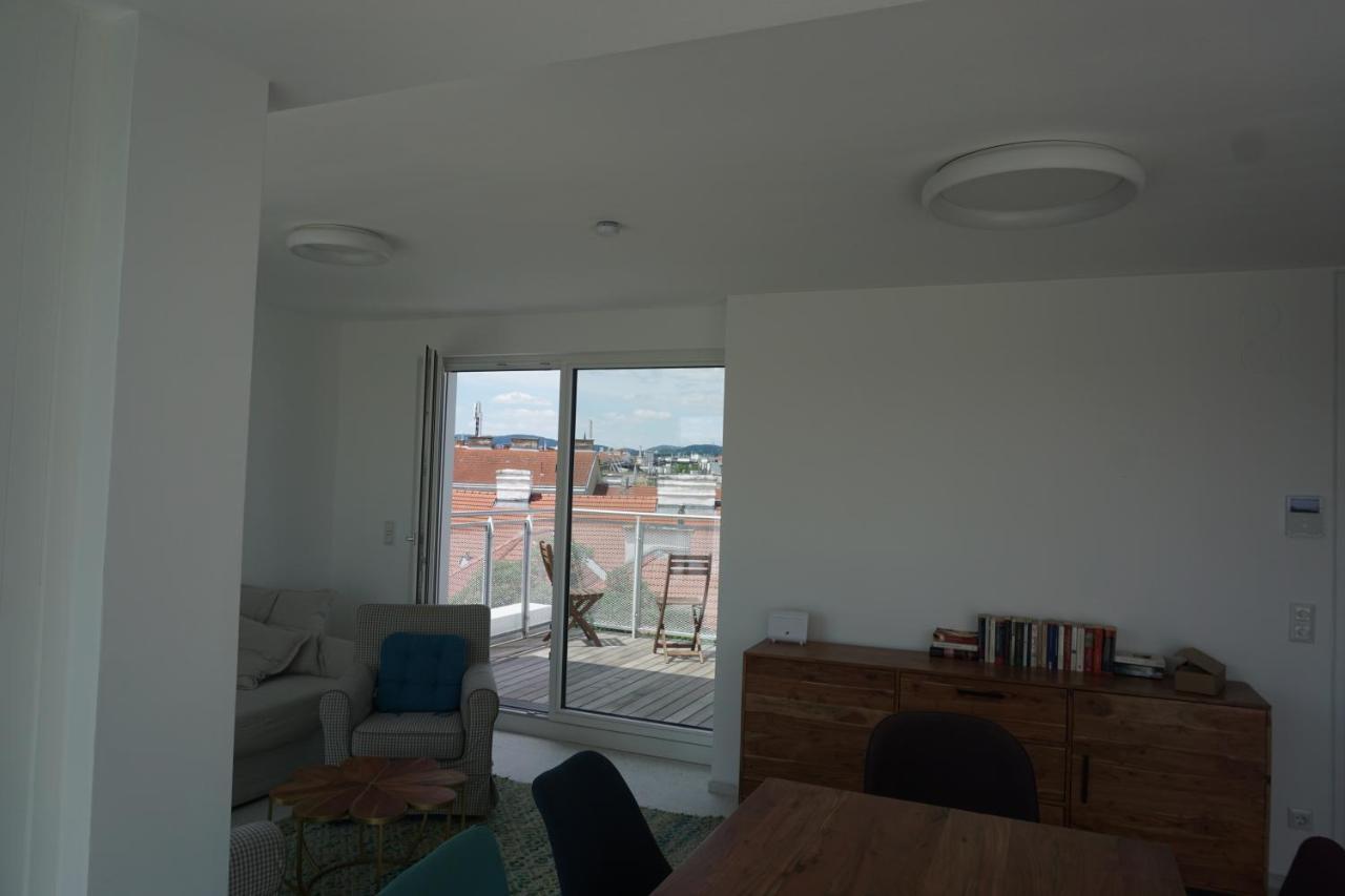 비엔나 Augartenblick Penthauscombo 15/16 - Blick Zum Riesenrad 아파트 외부 사진